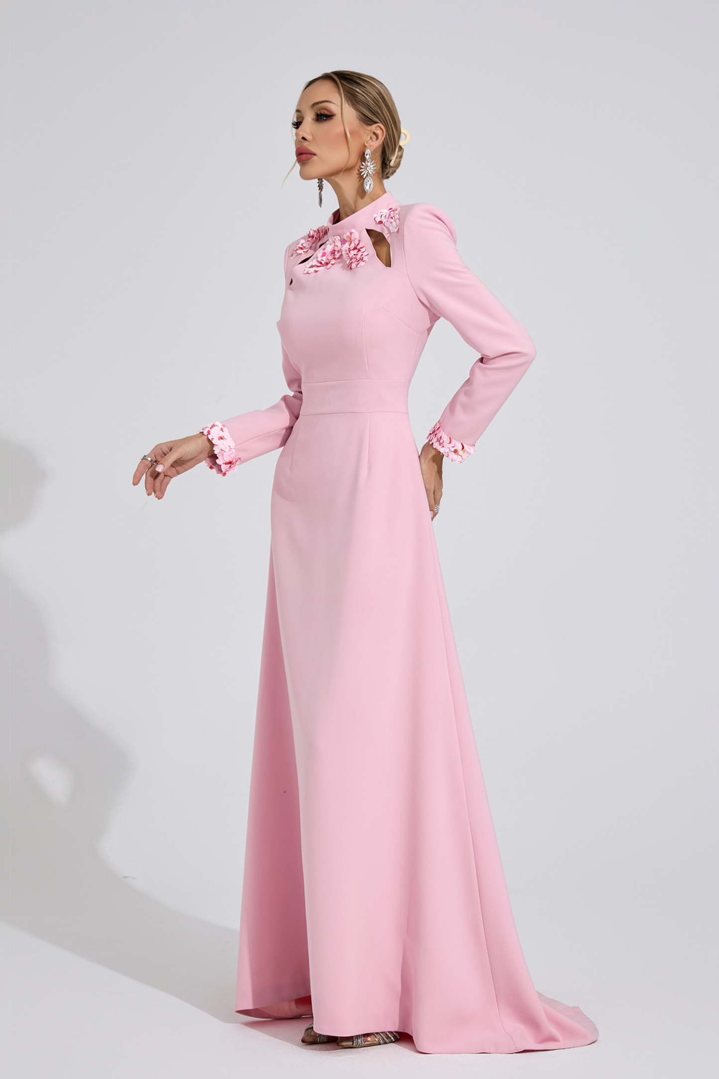 Dale Light Pink Mermaid Maxi Dress
