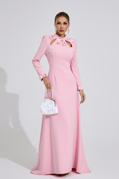 Dale Light Pink Mermaid Maxi Dress