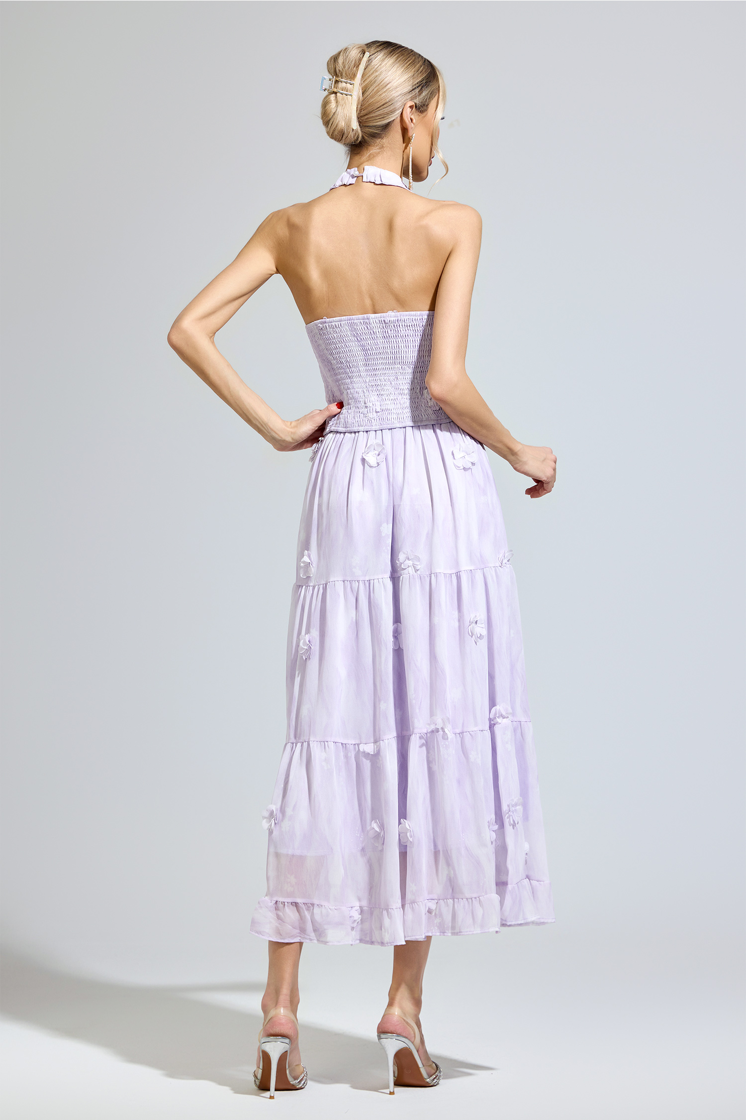Beauvoir Purple Lace Two-Piece Set