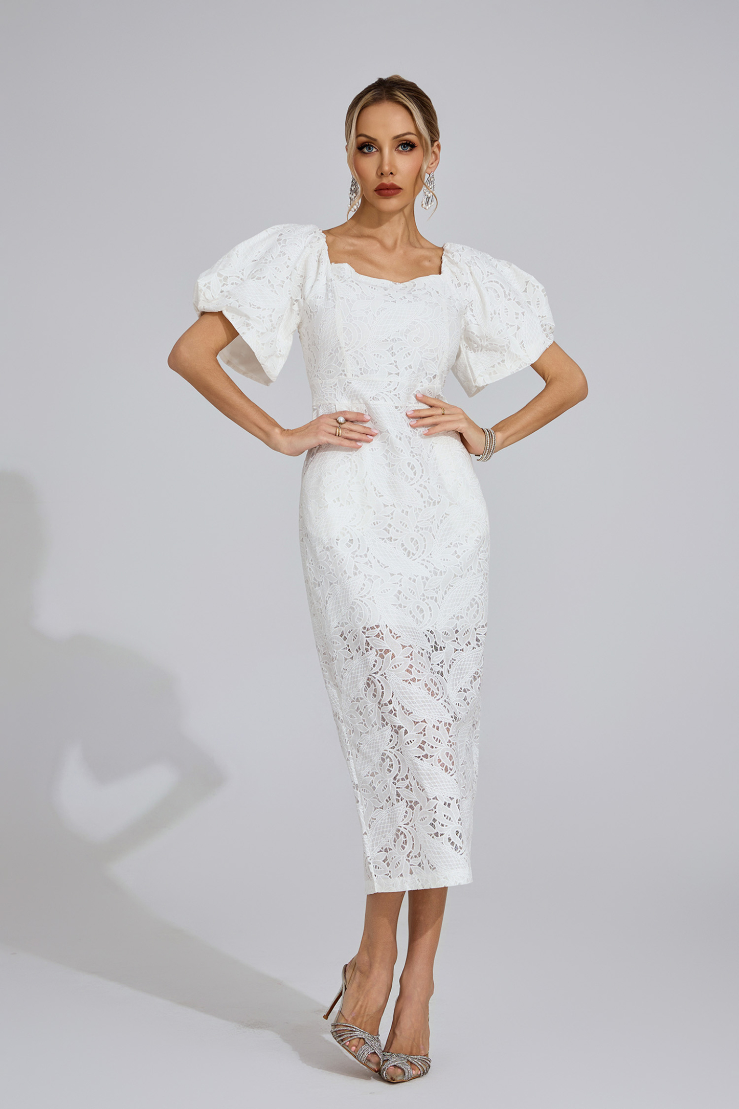 Strand White One-Shoulder Maxi Dress