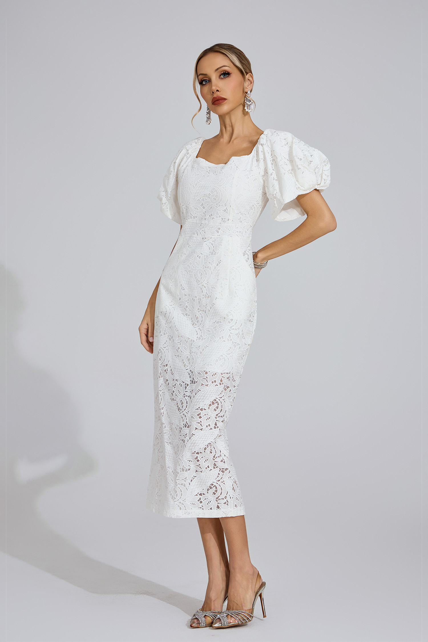 Strand White One-Shoulder Maxi Dress
