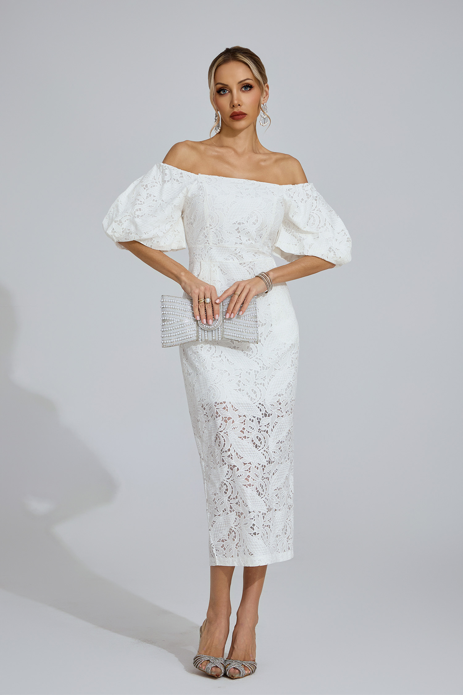 Strand White One-Shoulder Maxi Dress