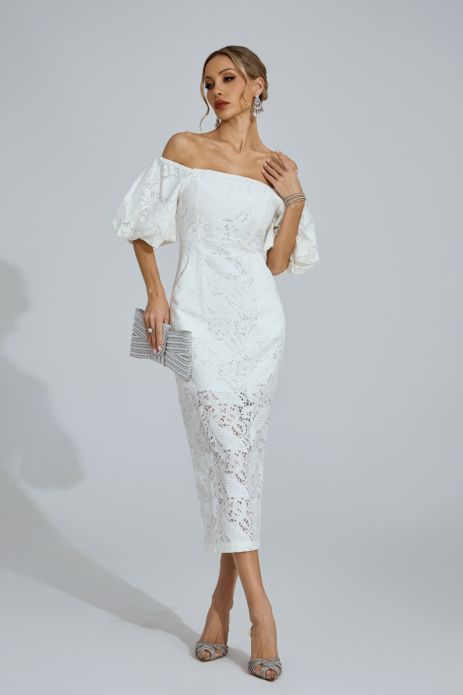 Strand White One-Shoulder Maxi Dress