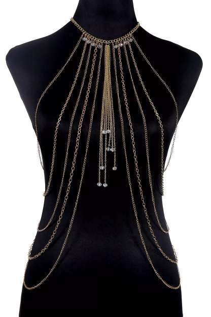 Wright Bikini Embellished Body Chain