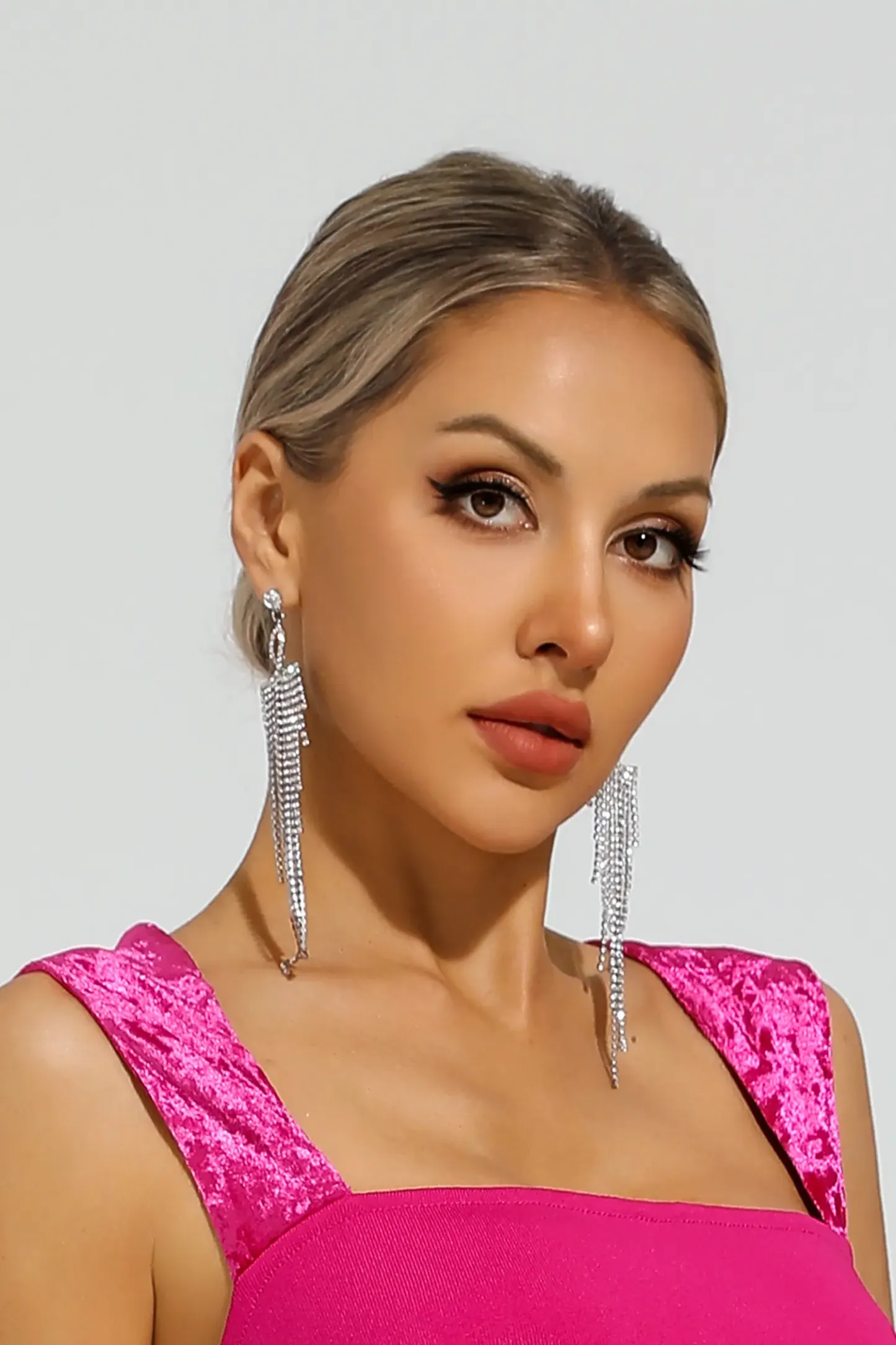 Bevis Silver Diamond Earrings