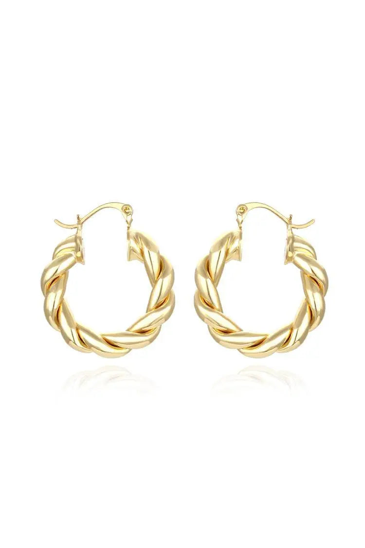 Hyacinth Spiral Circle Earrings