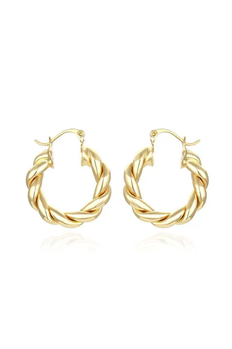 Hyacinth Spiral Circle Earrings
