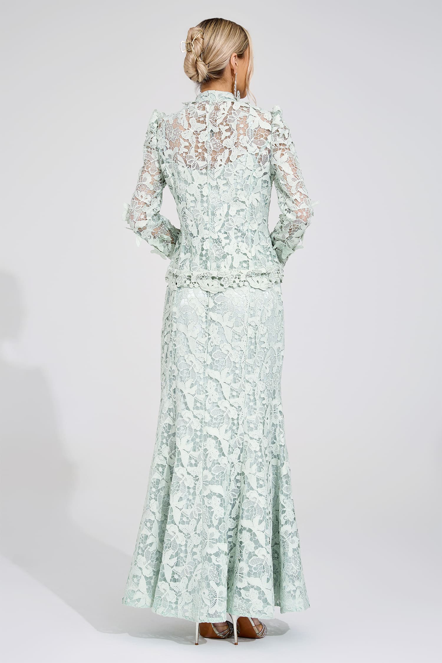 Beca Green Lace Set