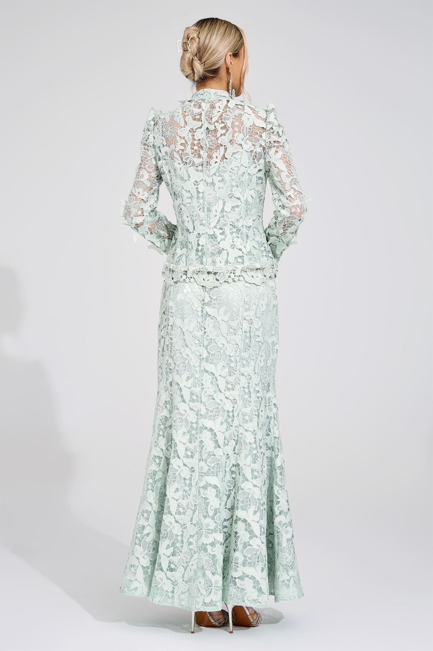 Beca Green Lace Set