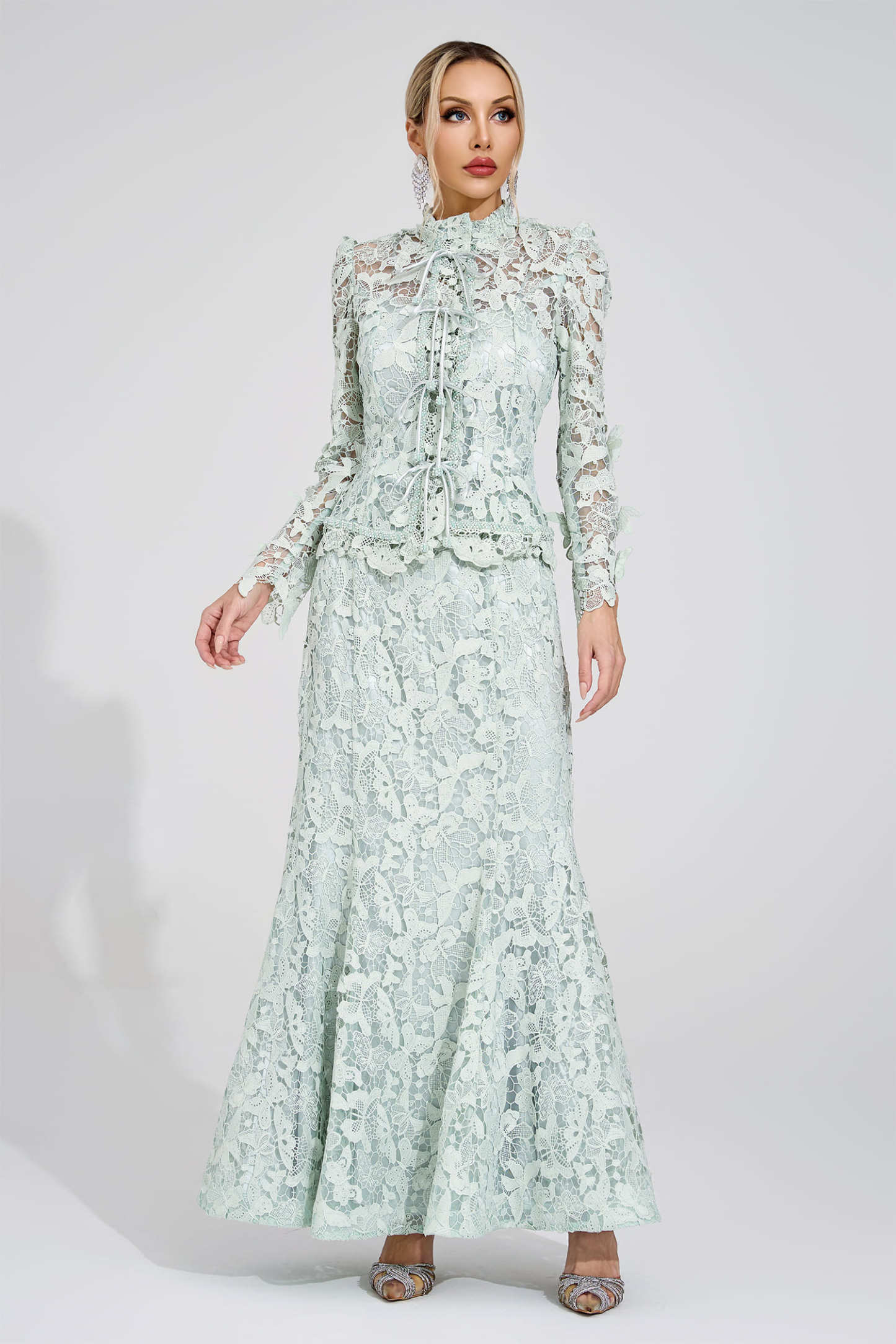 Beca Green Lace Set