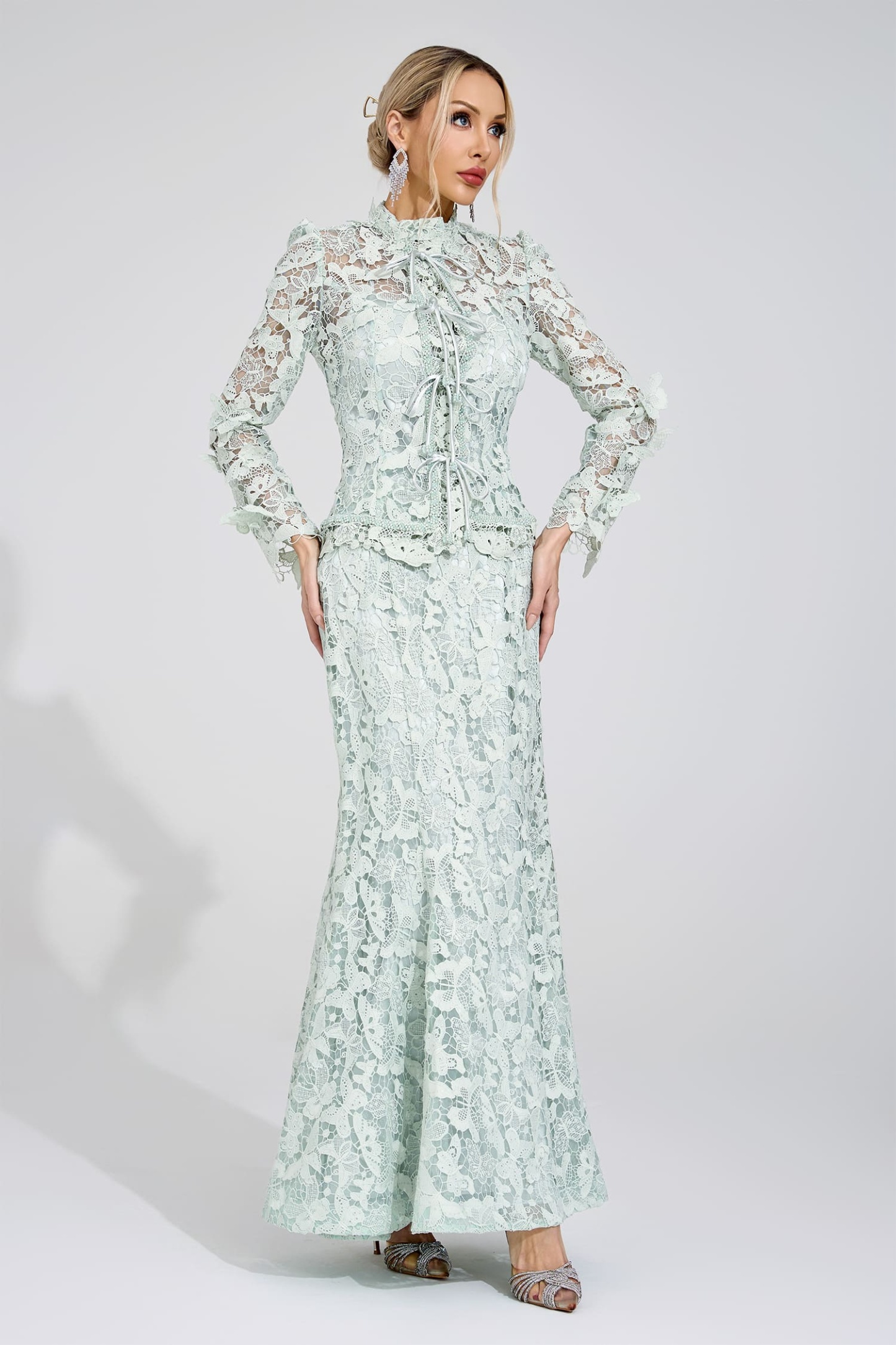 Beca Green Lace Set