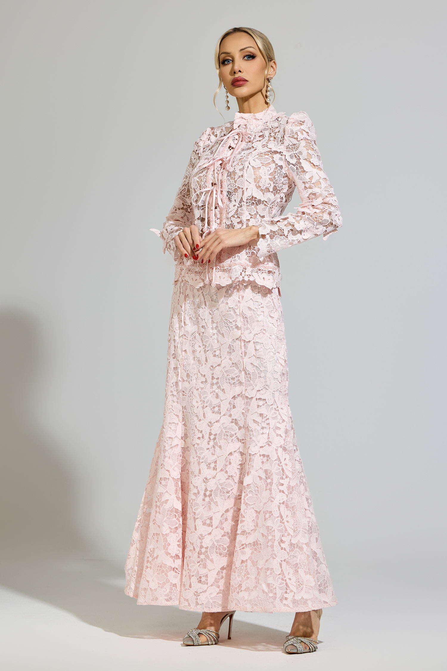 Beca Pink Lace Set