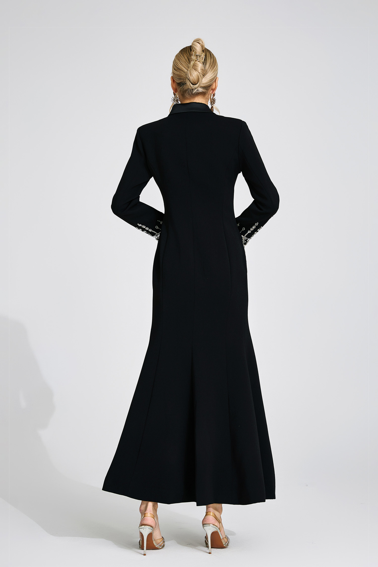 Jade Black Diamond Maxi Dress