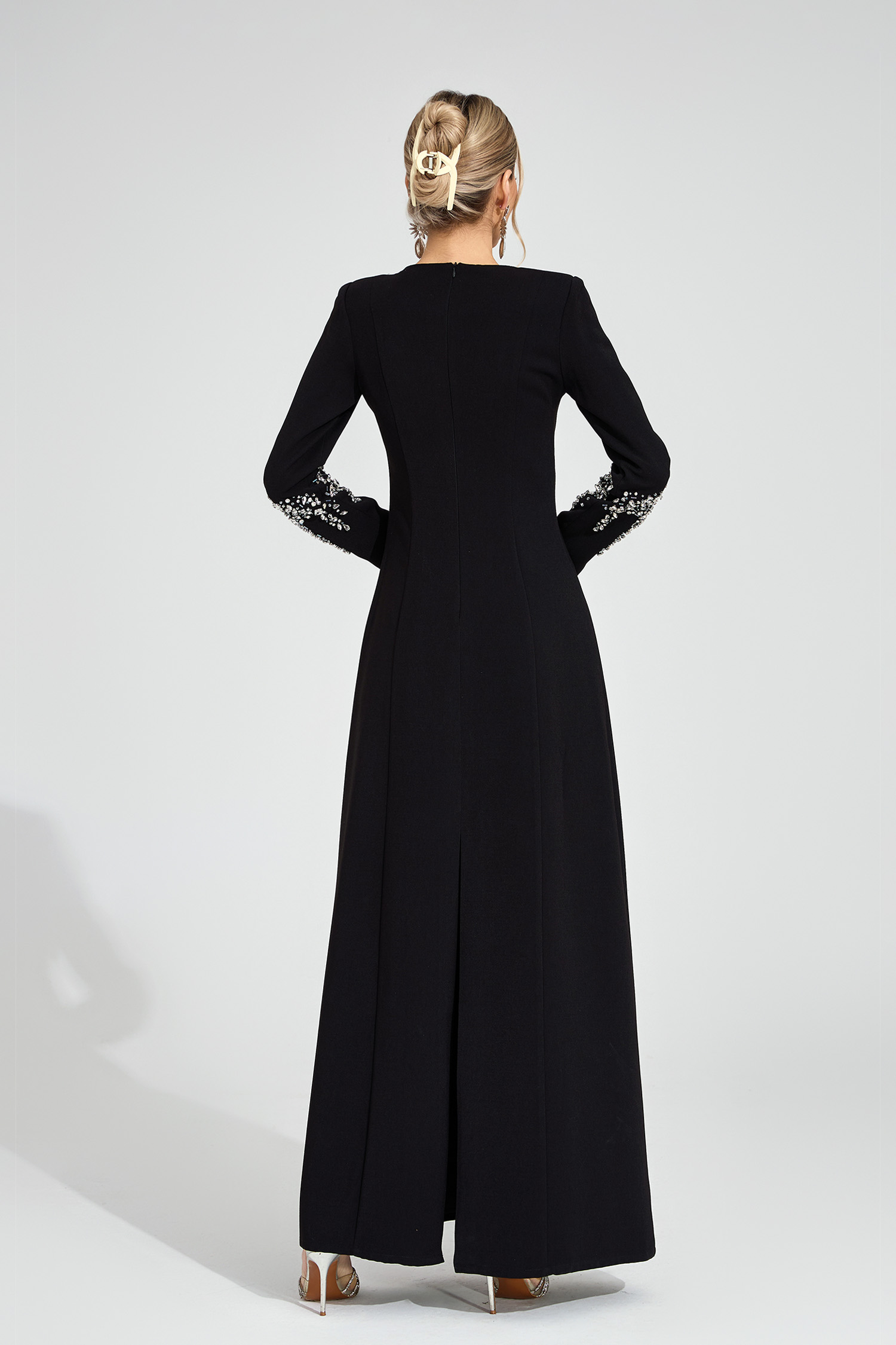 Leonora Black Diamond Maxi Dress