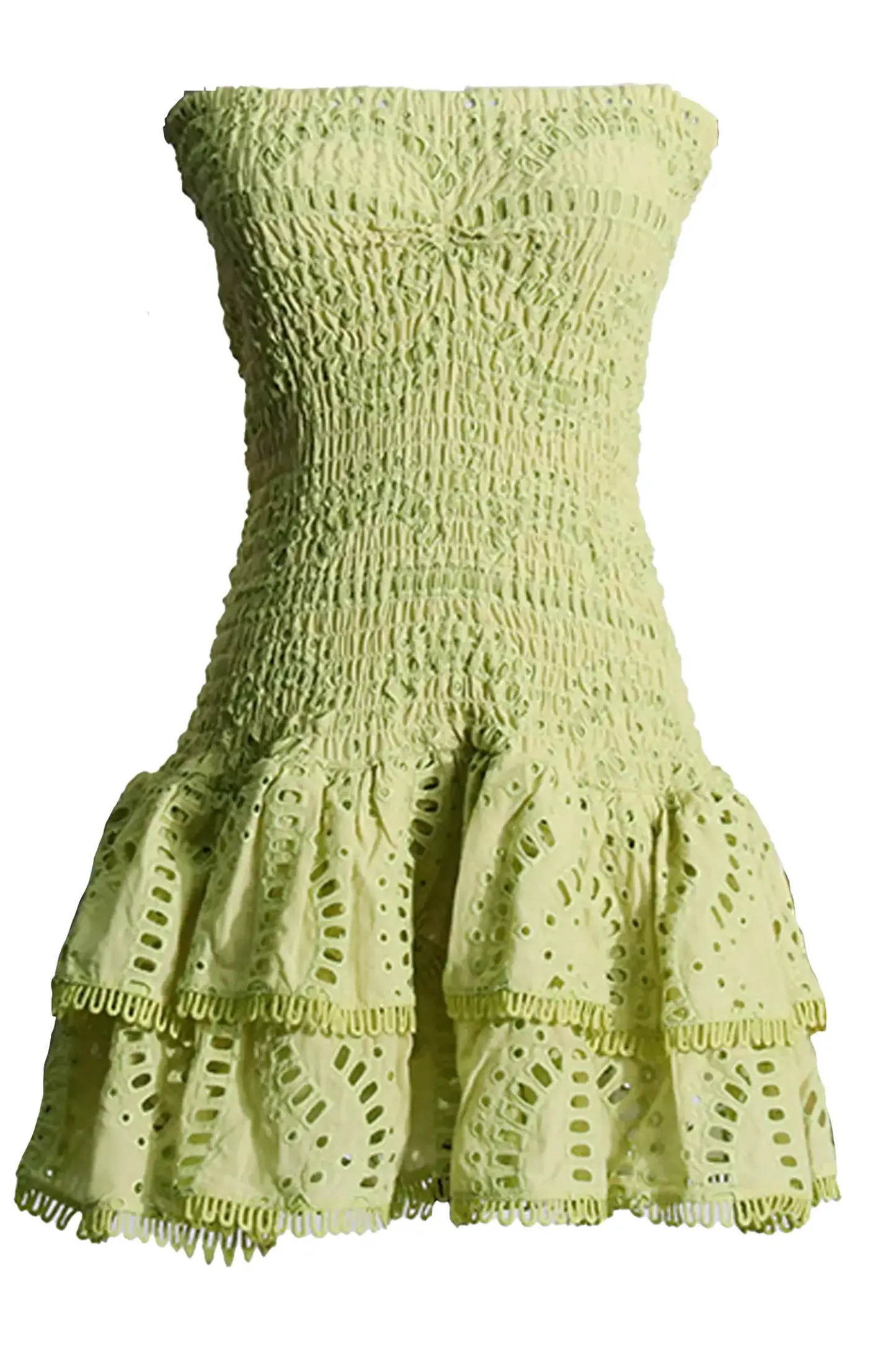 Bert Green Ruffle Mini Dress