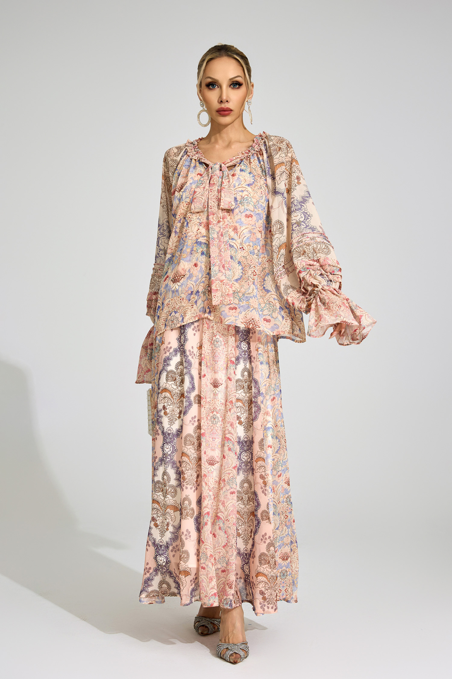 Luna Pink Printed Set