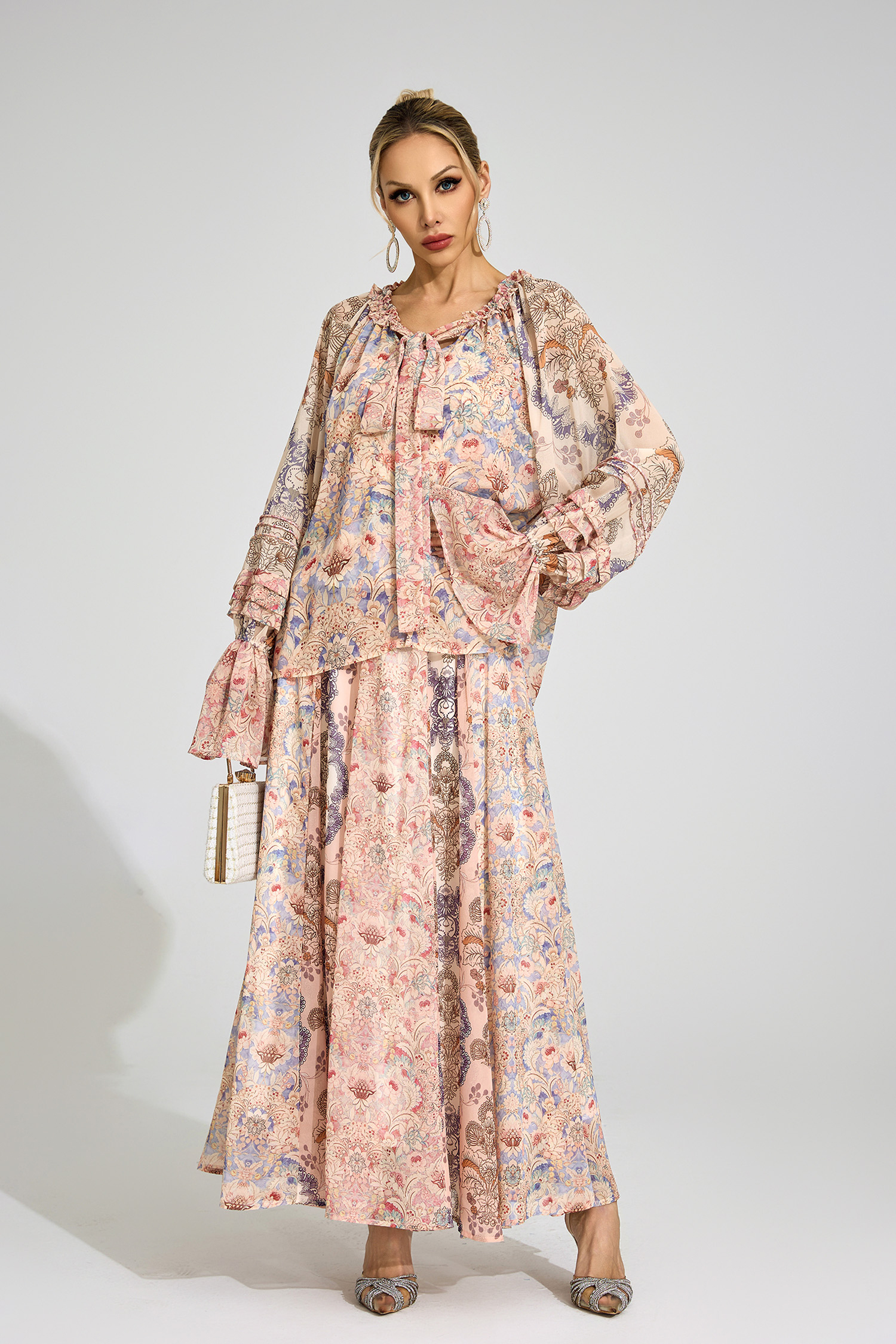 Luna Pink Printed Set