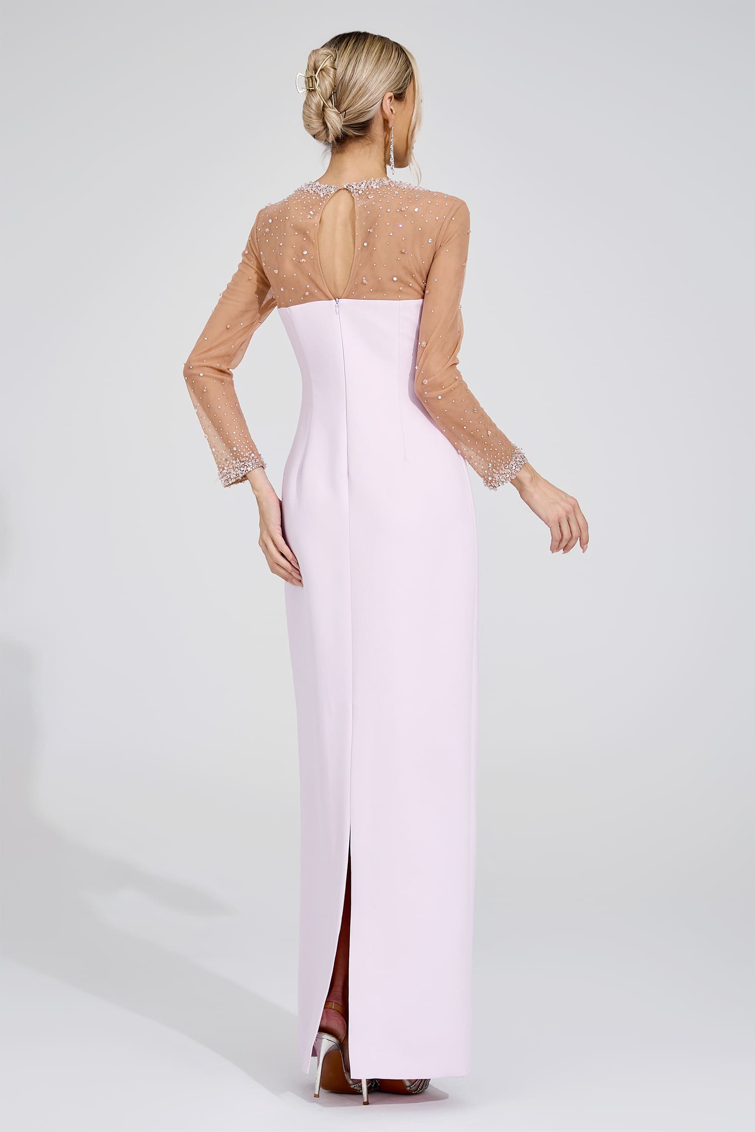 Dagmar Pink Sheer Maxi Dress
