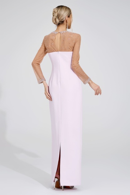 Dagmar Pink Sheer Maxi Dress
