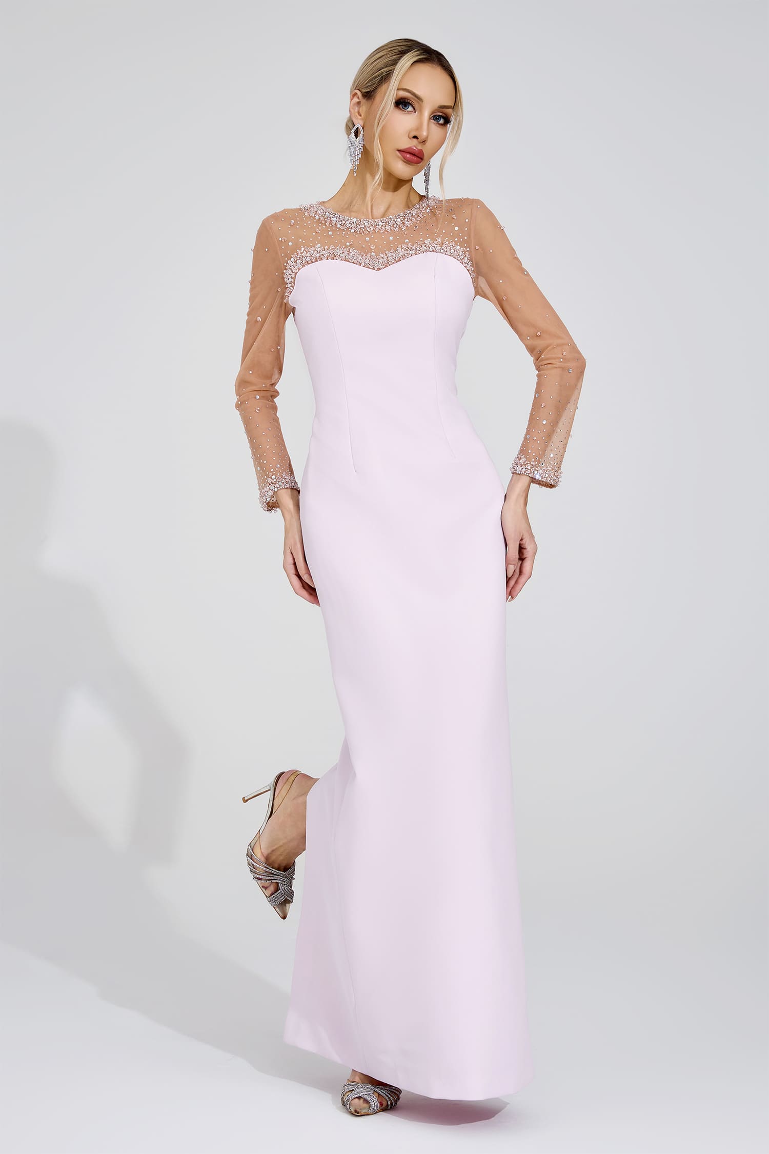 Dagmar Pink Sheer Maxi Dress
