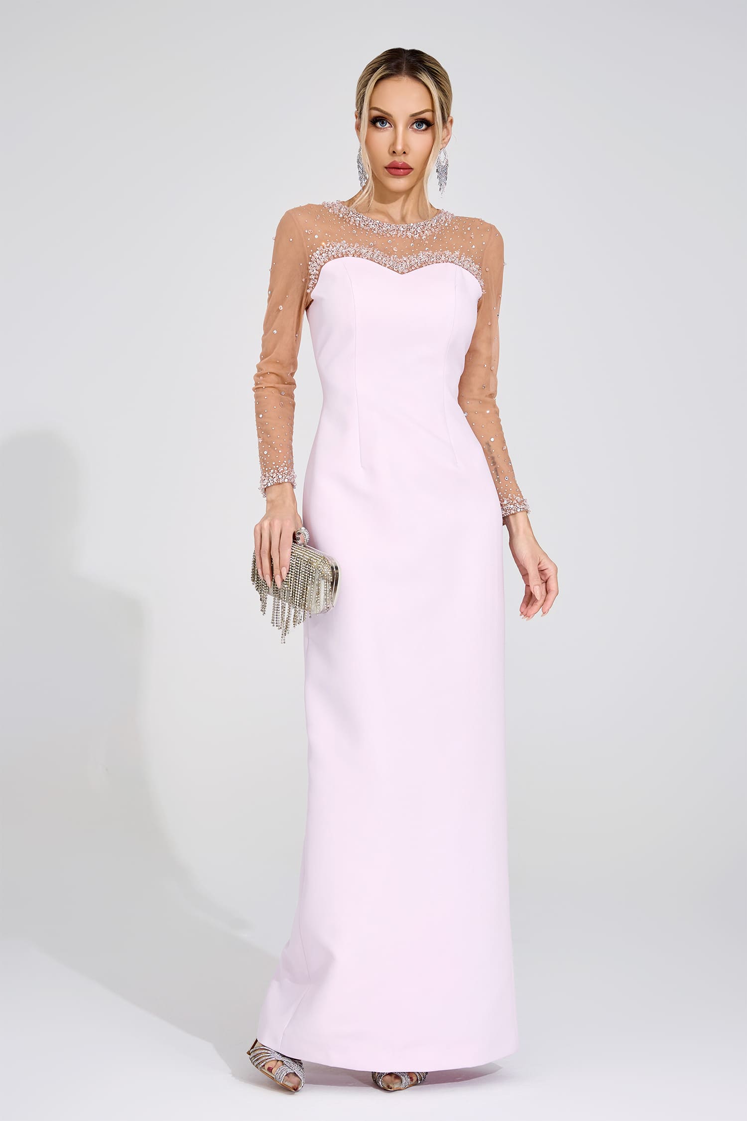 Dagmar Pink Sheer Maxi Dress