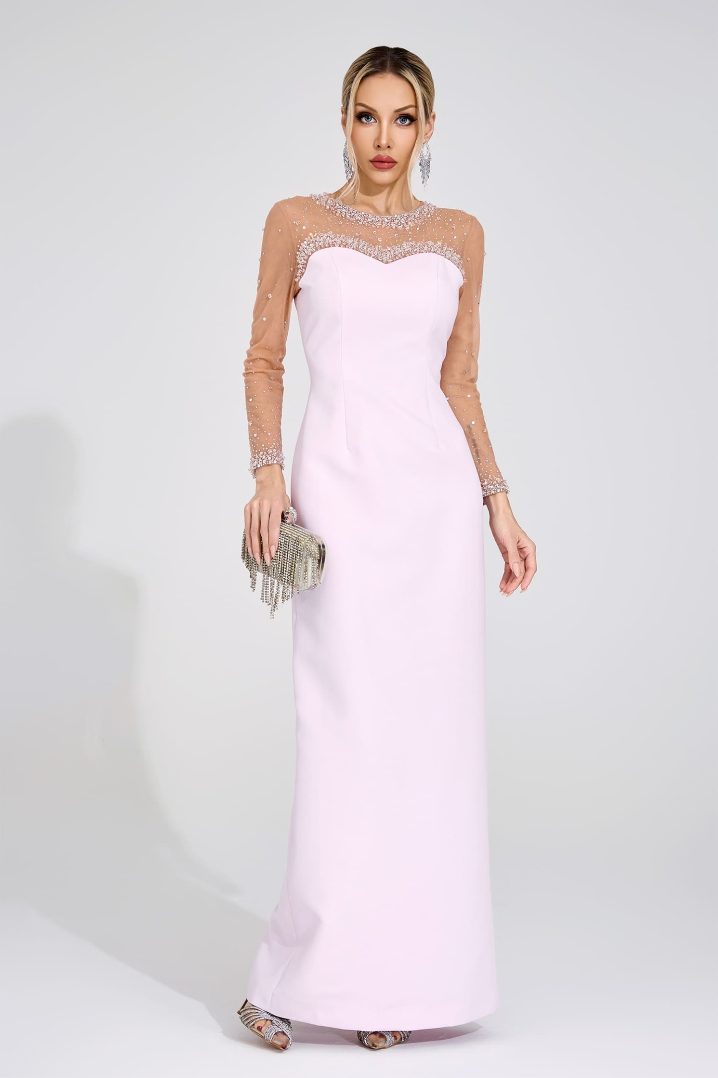 Dagmar Pink Sheer Maxi Dress
