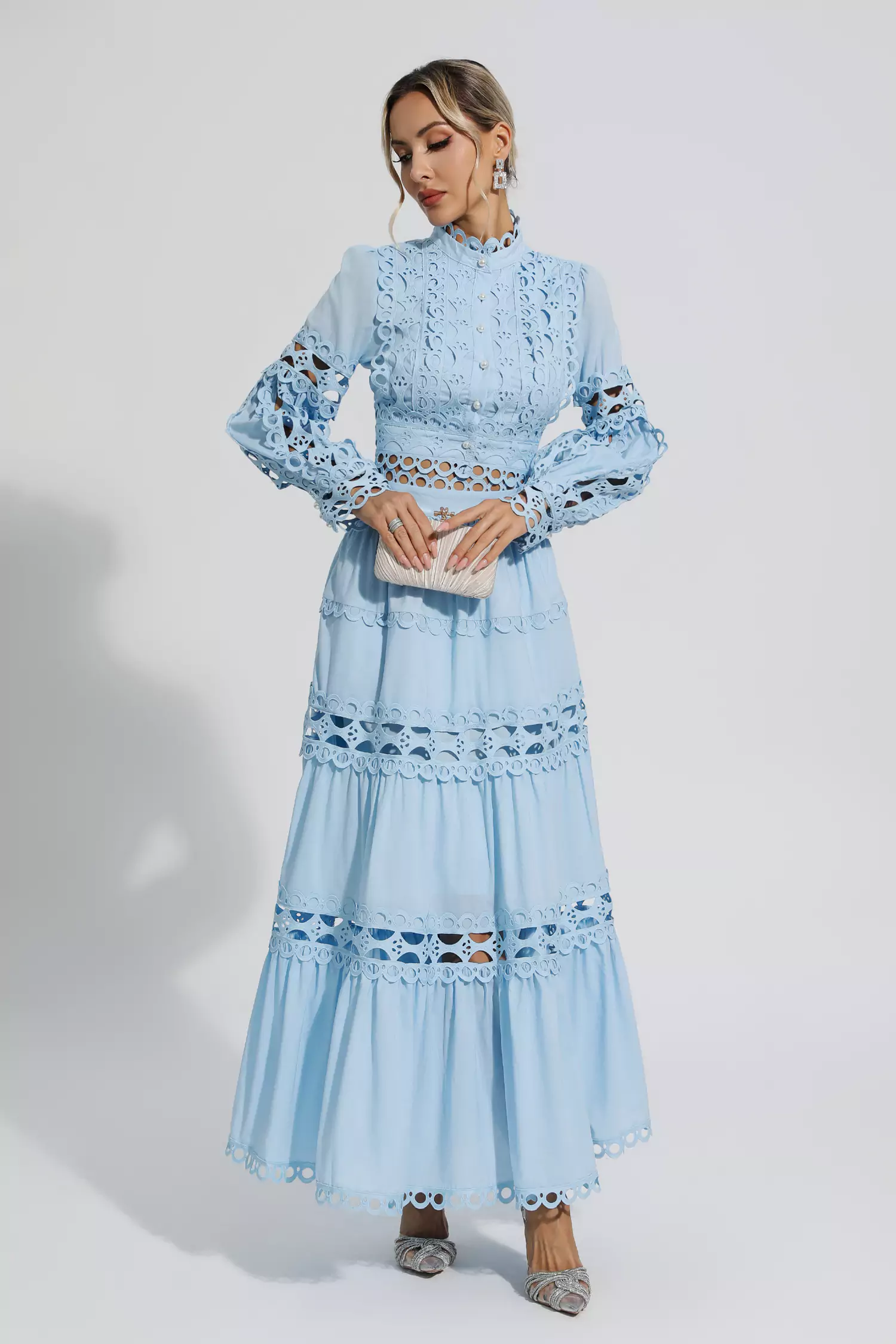 Sunflower  Blue Lace Hollow Set
