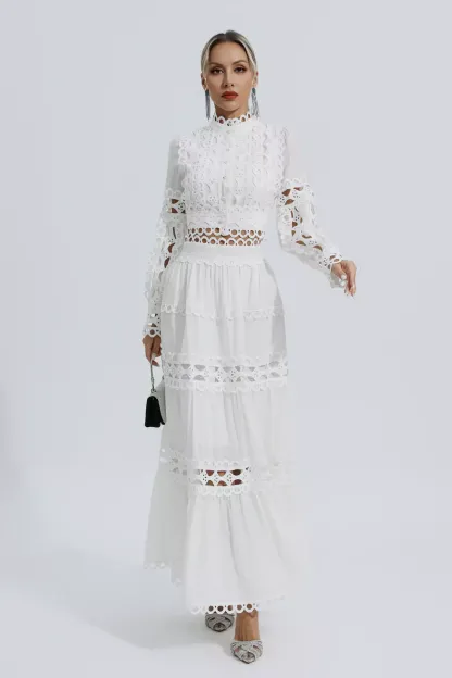 Sunflower White Lace Hollow Set