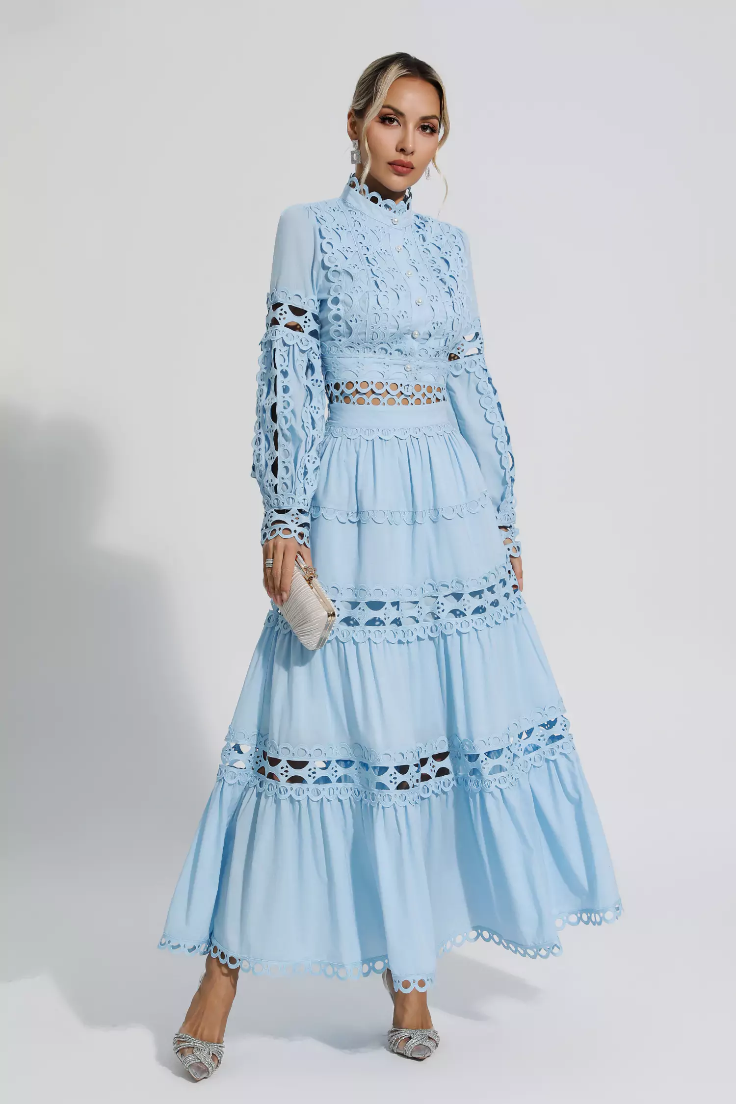 Sunflower  Blue Lace Hollow Set