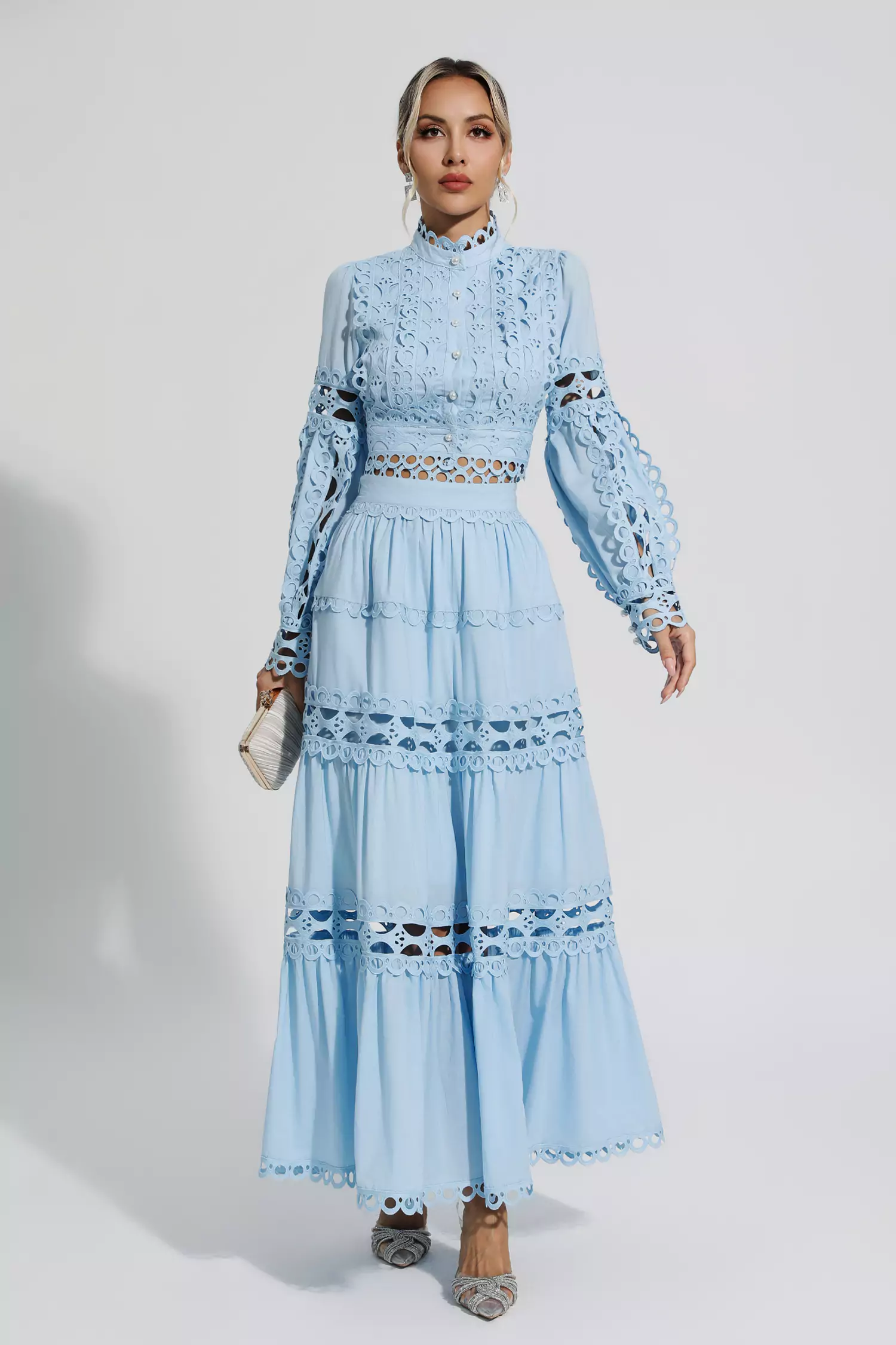 Sunflower  Blue Lace Hollow Set