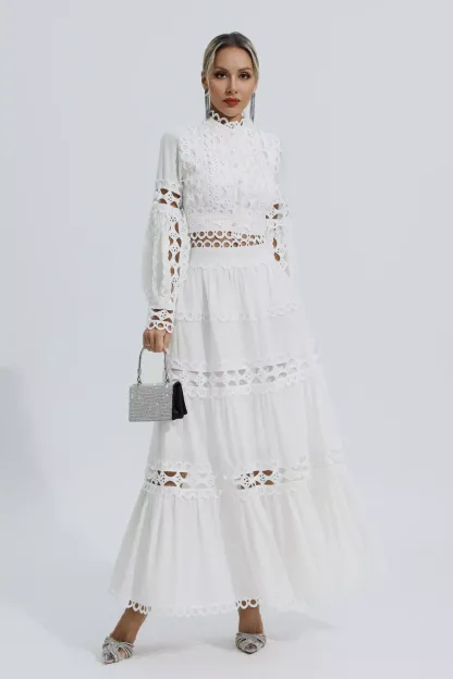 Sunflower White Lace Hollow Set