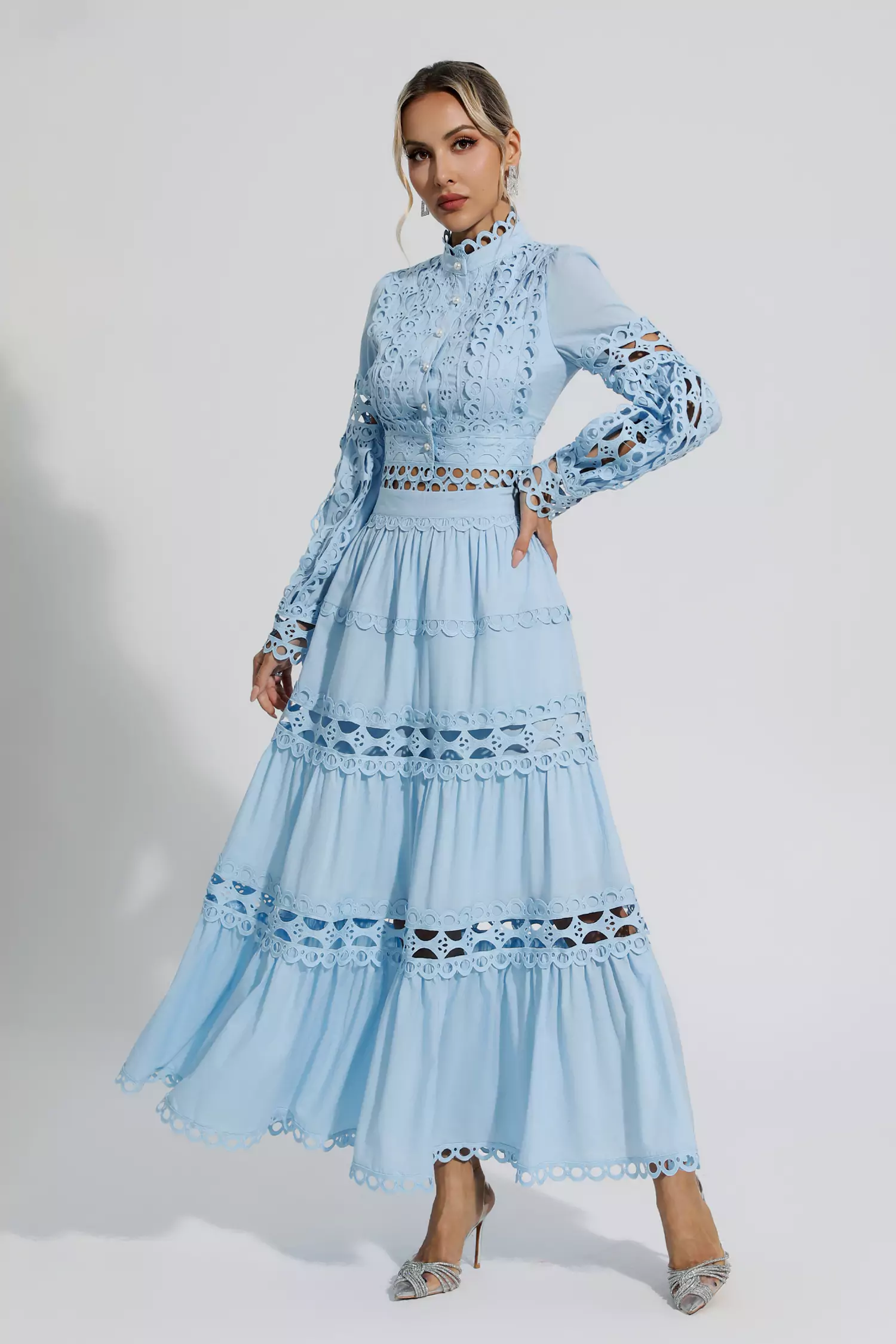 Sunflower  Blue Lace Hollow Set