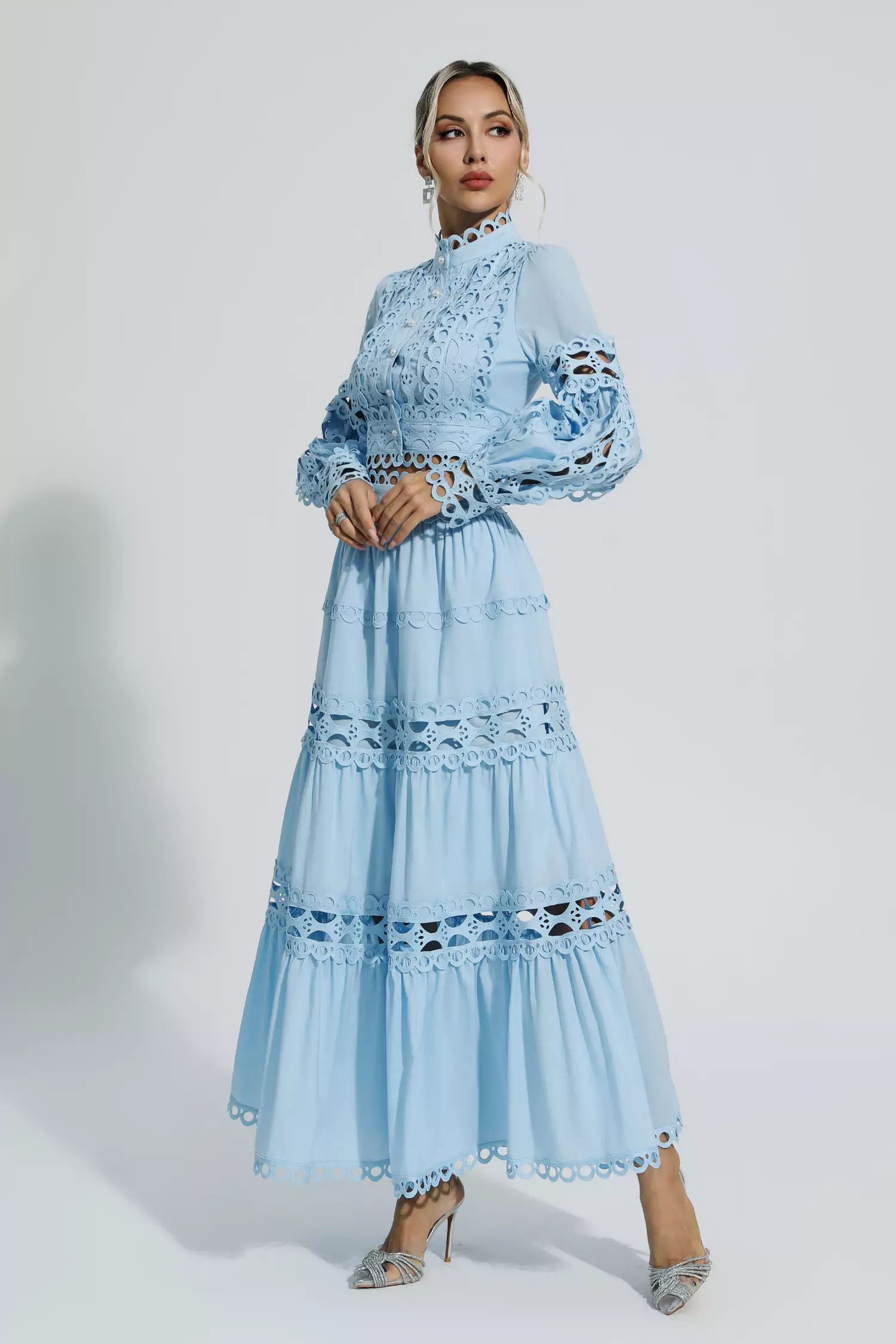 Sunflower  Blue Lace Hollow Set