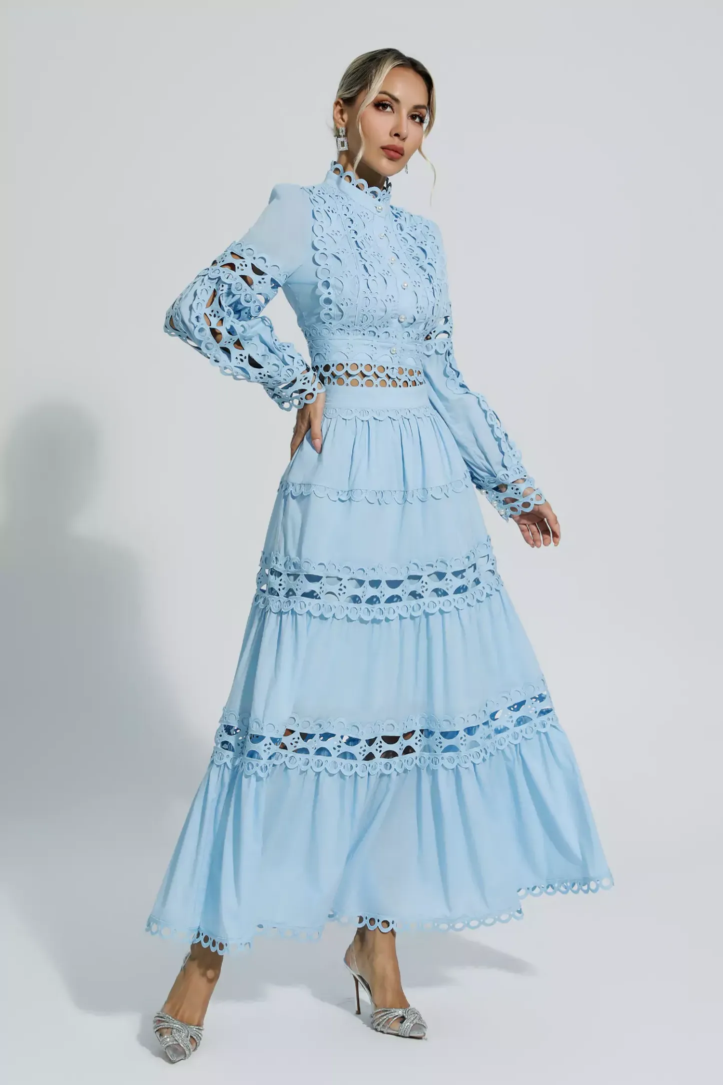Sunflower  Blue Lace Hollow Set