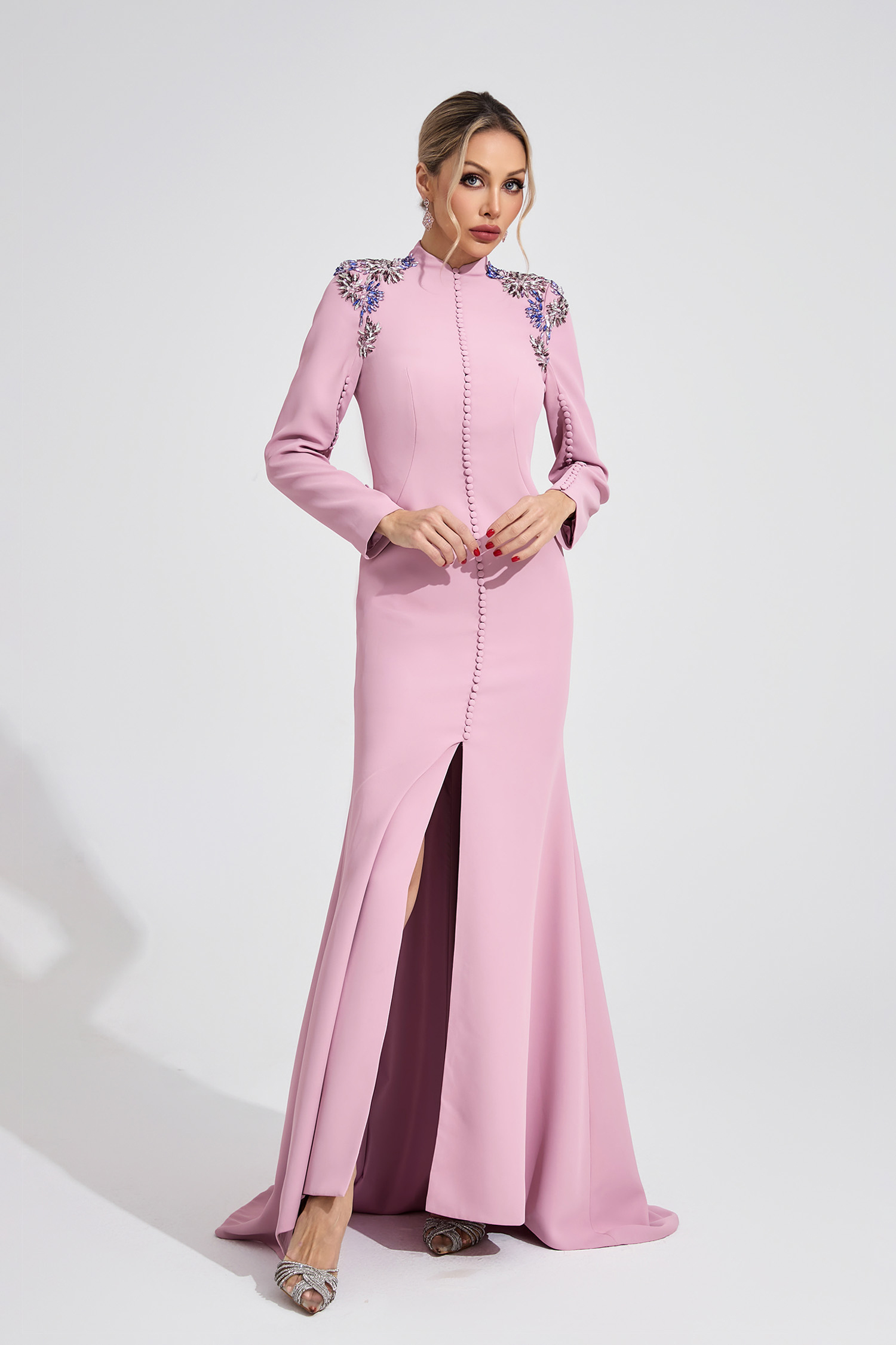 Star Pink Diamond Maxi Dress