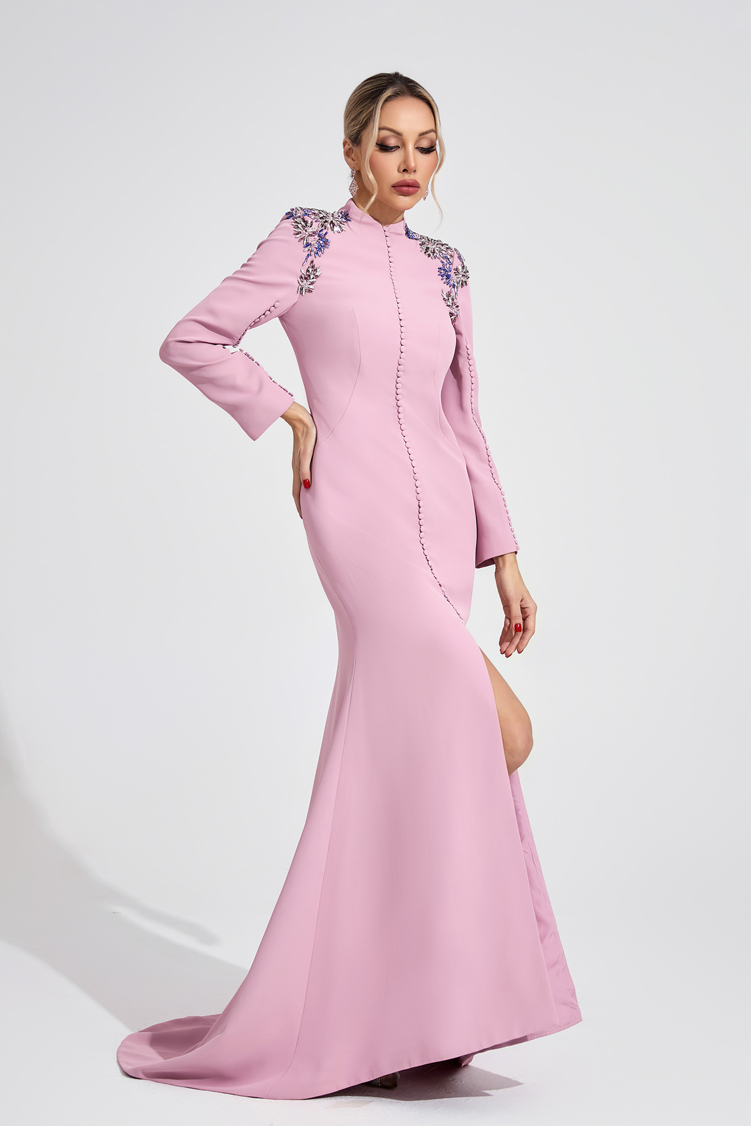 Star Pink Diamond Maxi Dress