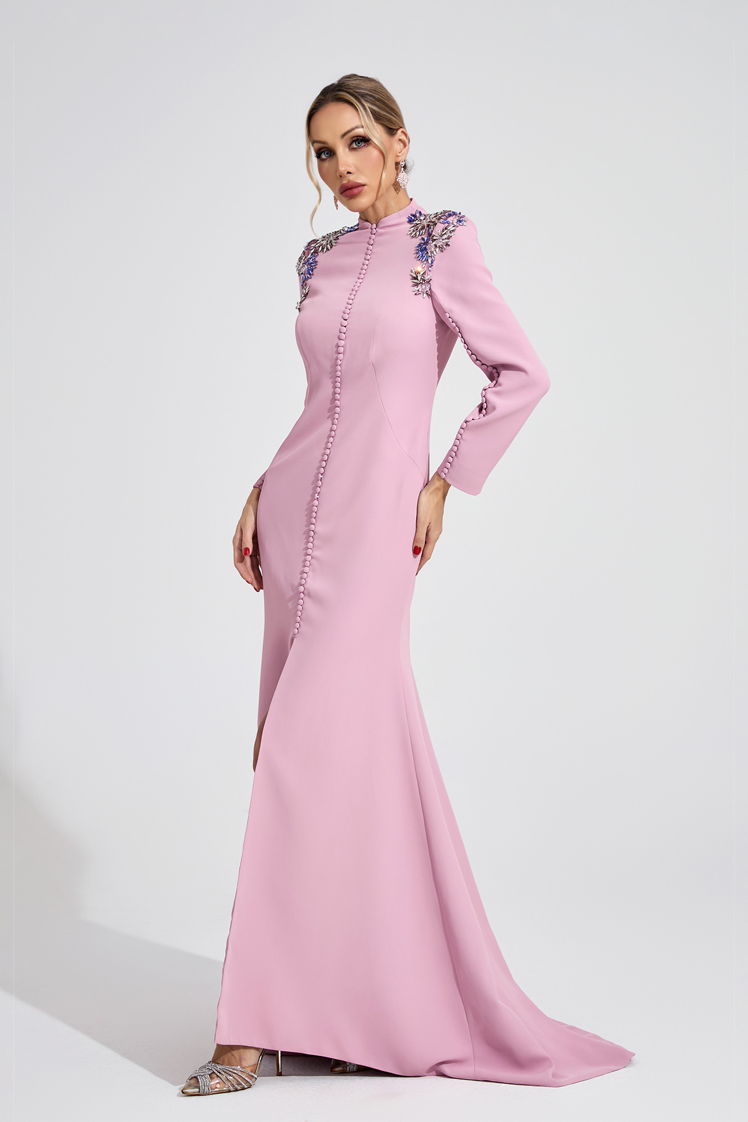 Star Pink Diamond Maxi Dress