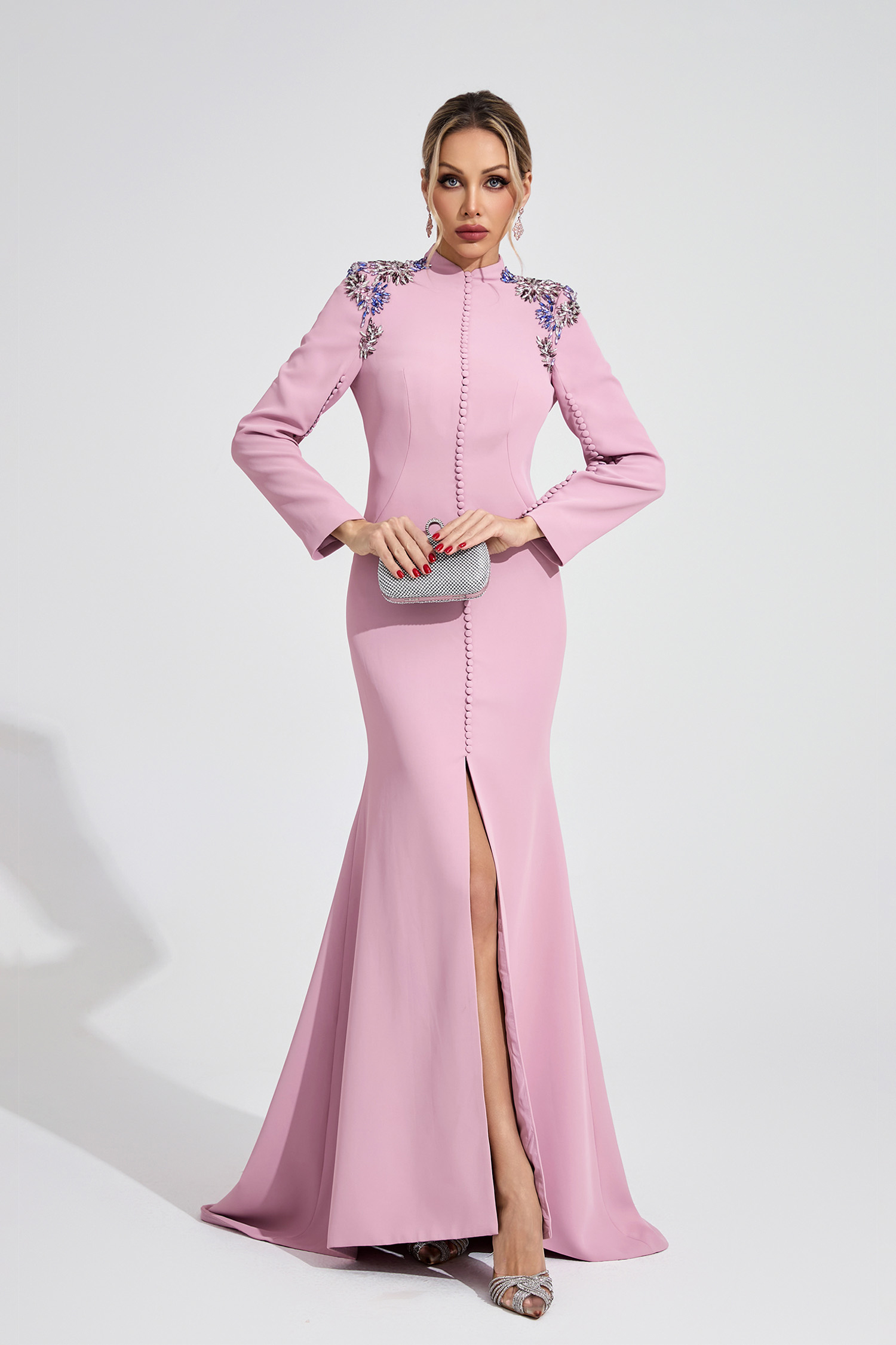 Star Pink Diamond Maxi Dress