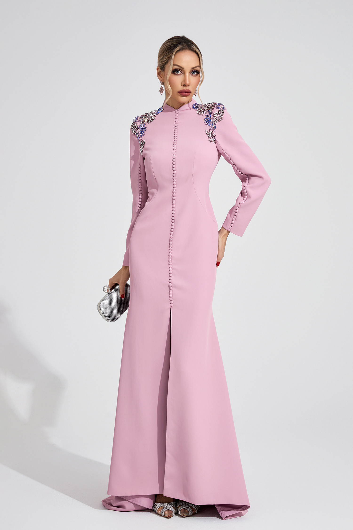 Star Pink Diamond Maxi Dress