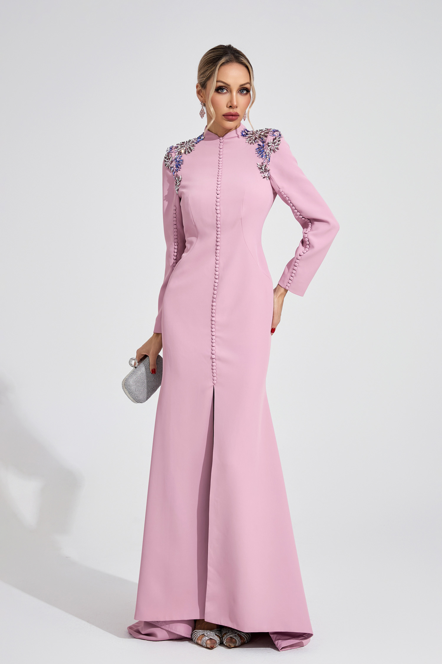 Star Pink Diamond Maxi Dress