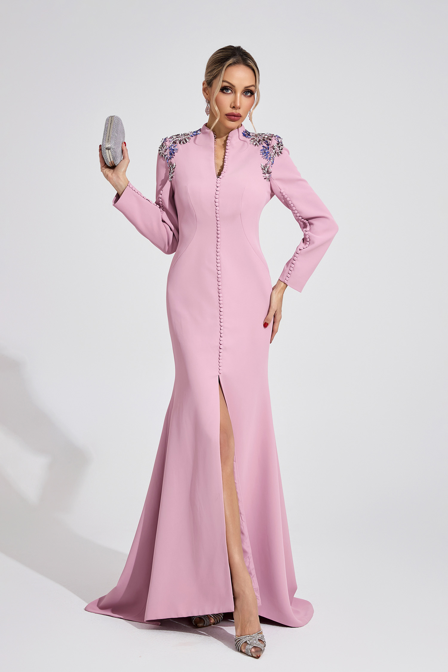 Star Pink Diamond Maxi Dress