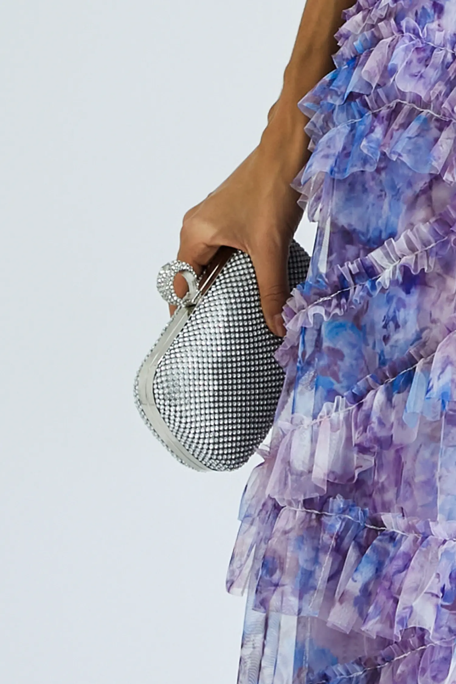 Colby Silver Diamond Bag