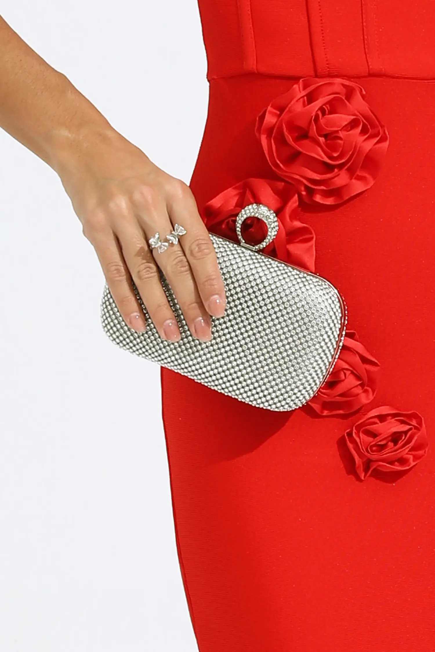 Colby Silver Diamond Bag