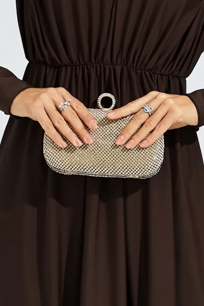 Colby Gold Diamond Bag
