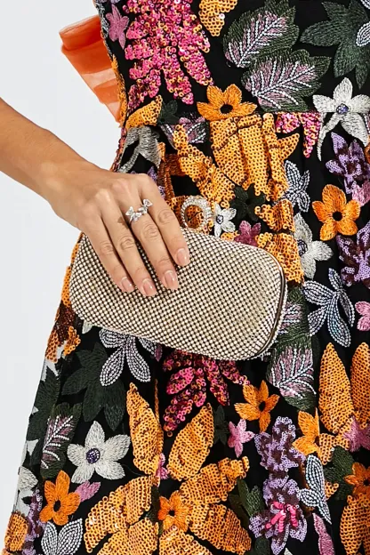Colby Gold Diamond Bag