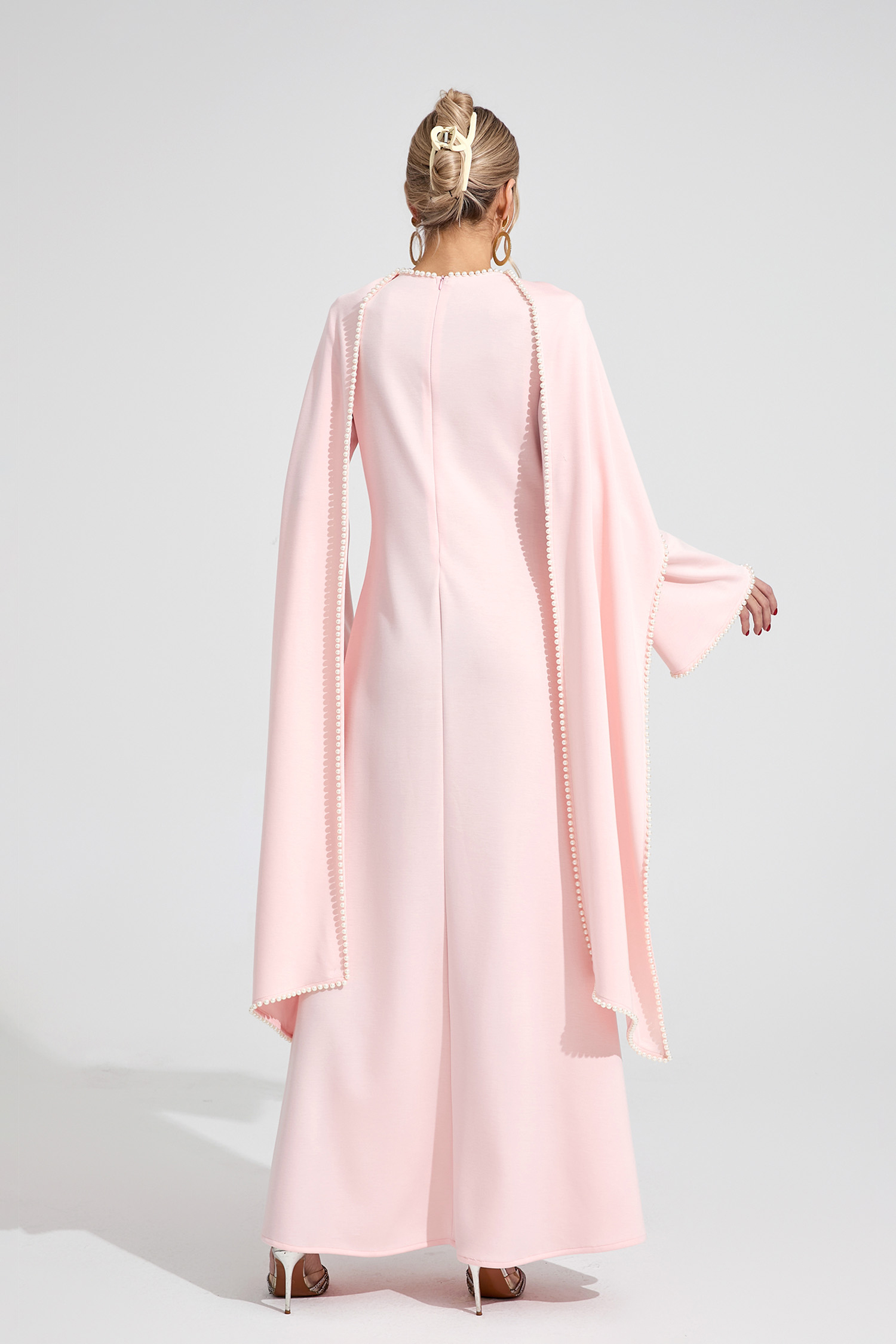 Cloud Pink Pearl Maxi Dress