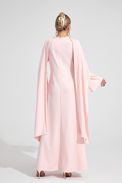 Cloud Pink Pearl Maxi Dress