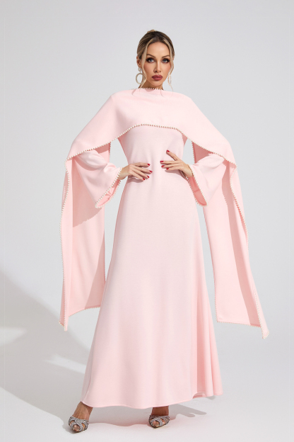 Cloud Pink Pearl Maxi Dress