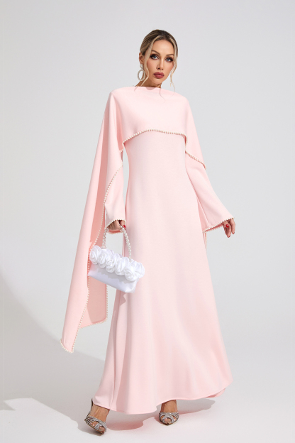 Cloud Pink Pearl Maxi Dress