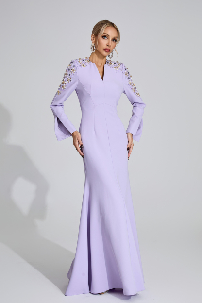Drift Purple Pearl Maxi Dress